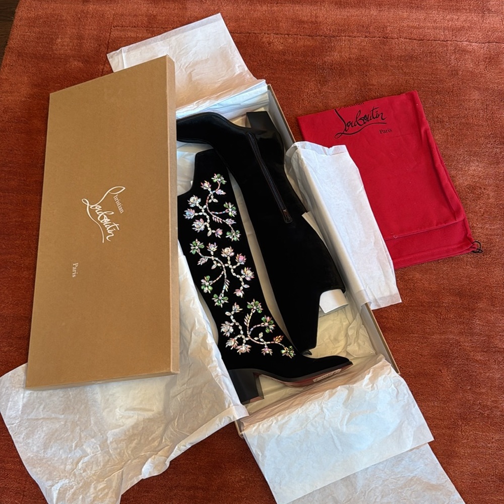 Christian Louboutin Unisex Morgan le Fleur boots